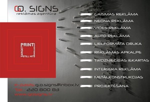 GO signs, SIA, reklamos agentūra